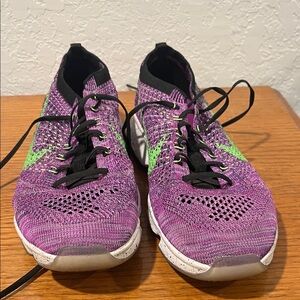 Nike Purple and Green Women's Athletic Shoes